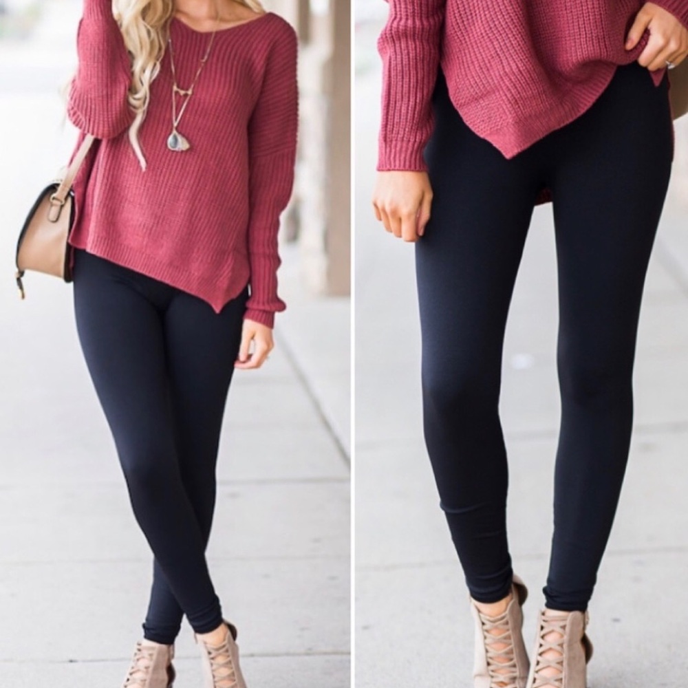 High-Waisted Fleece-Lined Leggings